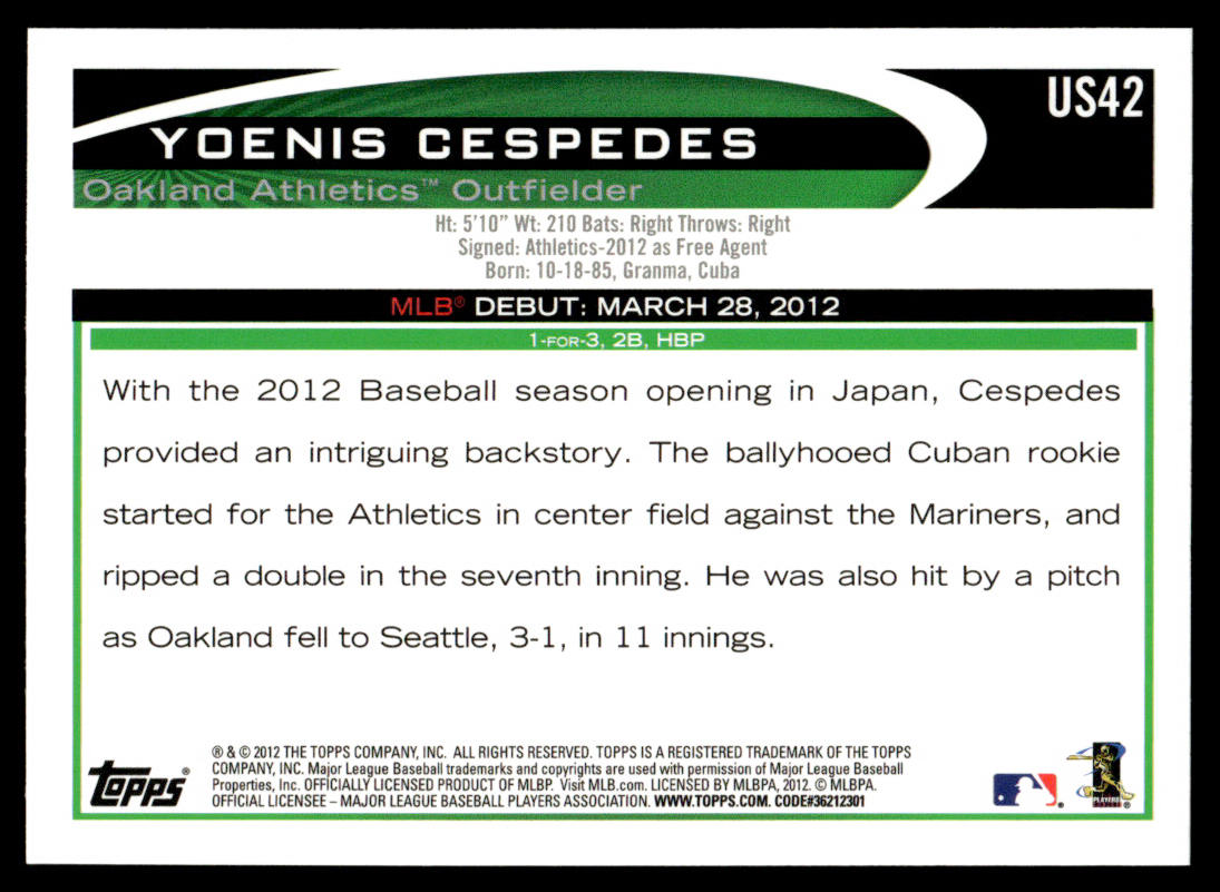 2012 Topps Baseball Complete Base Set + 661 + Update