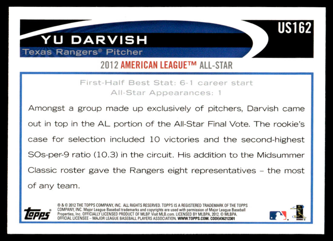 2012 Topps Baseball Complete Base Set + 661 + Update