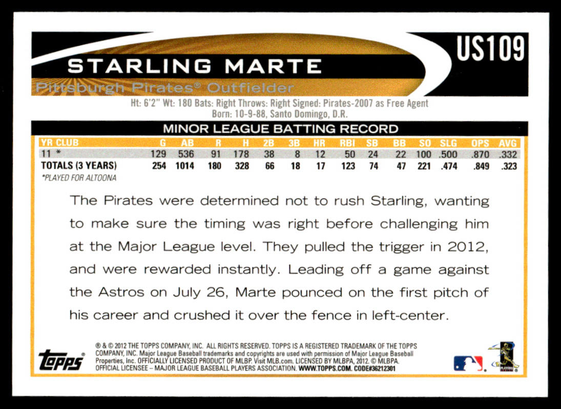 2012 Topps Baseball Complete Base Set + 661 + Update