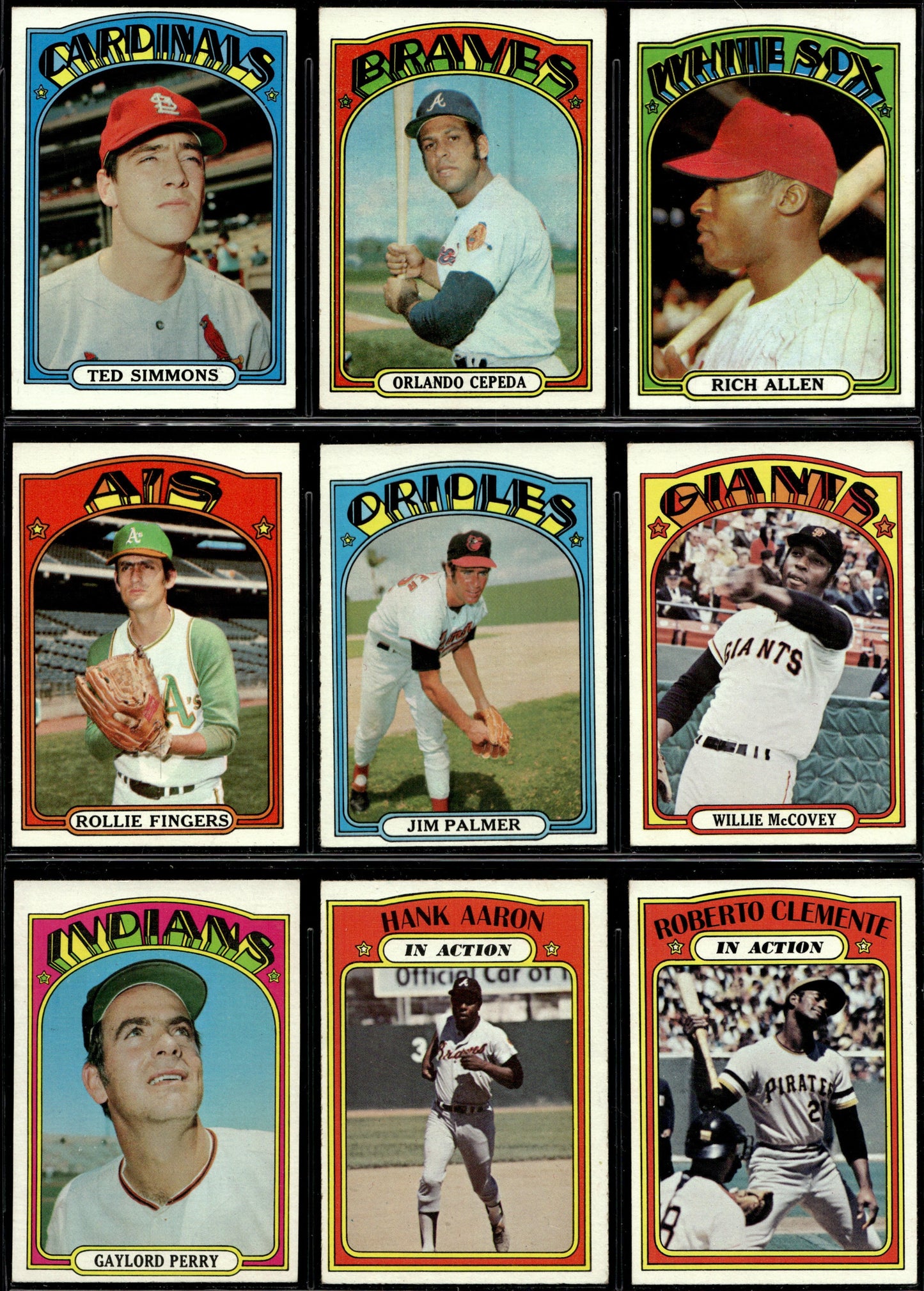 1972 Topps Baseball Complete Set - EXMT AVG w 10 Graded - Fisk RC Aaron Ryan Mays