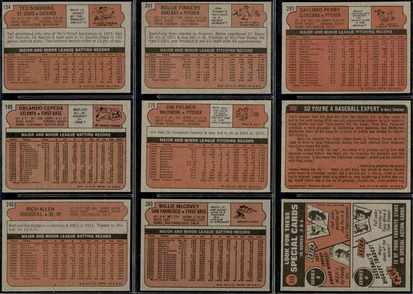 1972 Topps Baseball Complete Set - EXMT AVG w 10 Graded - Fisk RC Aaron Ryan Mays