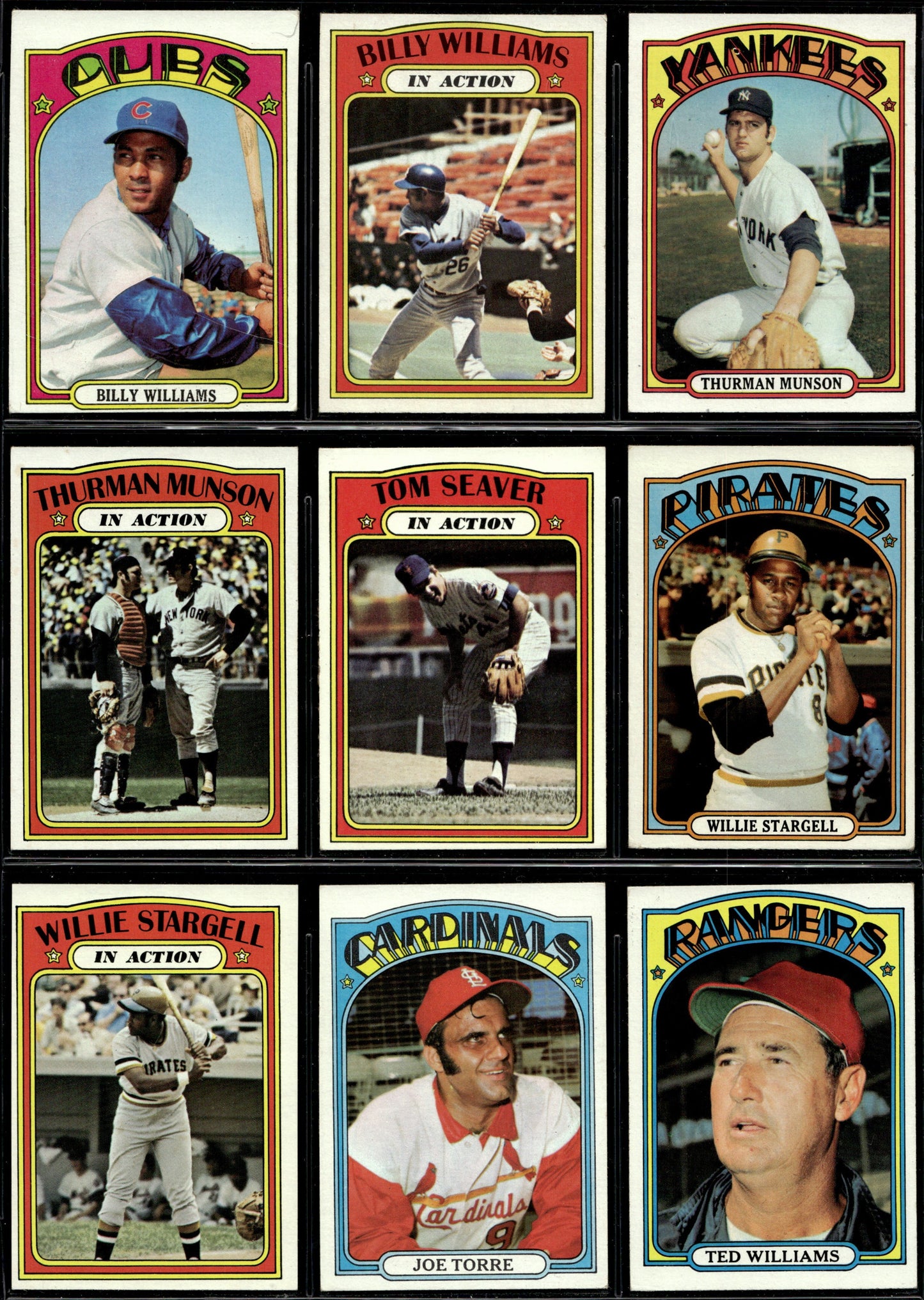 1972 Topps Baseball Complete Set - EXMT AVG w 10 Graded - Fisk RC Aaron Ryan Mays