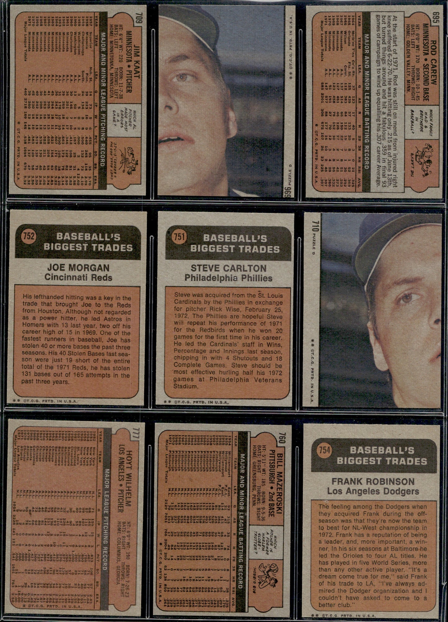 1972 Topps Baseball Complete Set - EXMT AVG w 10 Graded - Fisk RC Aaron Ryan Mays