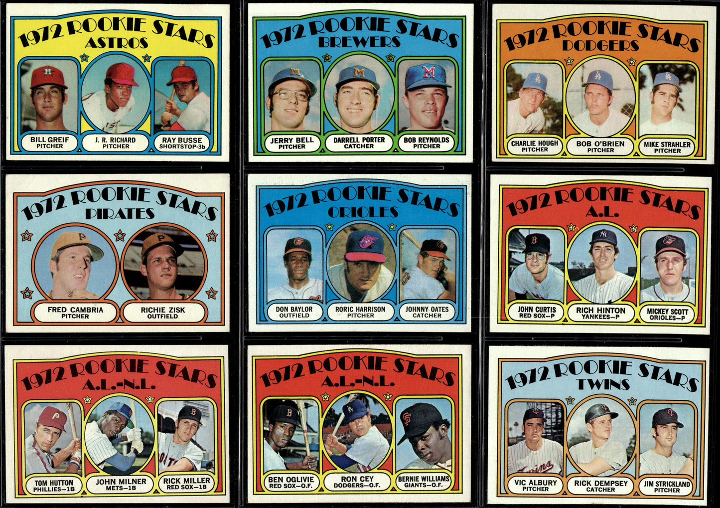 1972 Topps Baseball Complete Set - EXMT AVG w 10 Graded - Fisk RC Aaron Ryan Mays