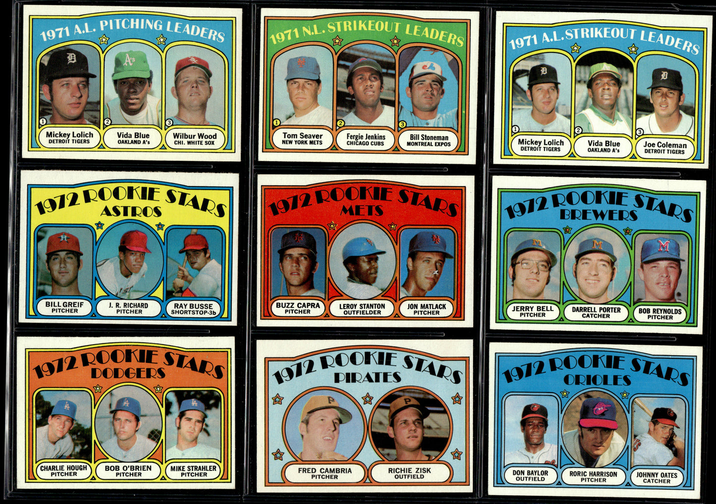 1972 Topps Baseball Complete Set - NM AVG w 74 Graded - Fisk RC Aaron Ryan Mays