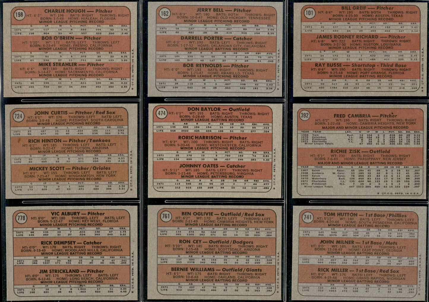 1972 Topps Baseball Complete Set - EXMT AVG w 10 Graded - Fisk RC Aaron Ryan Mays
