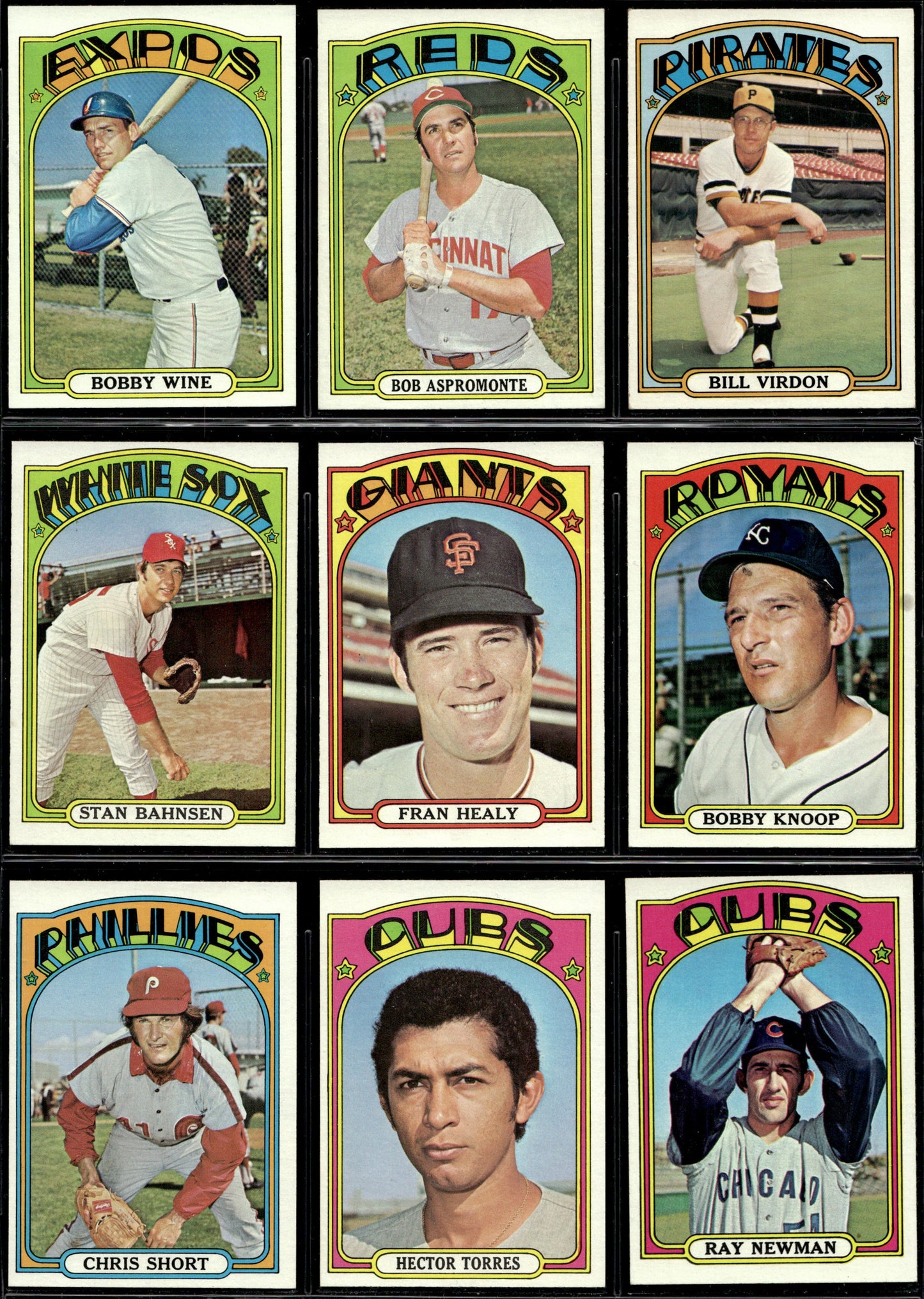 1972 Topps Baseball Complete Set - NM AVG w 74 Graded - Fisk RC Aaron Ryan Mays