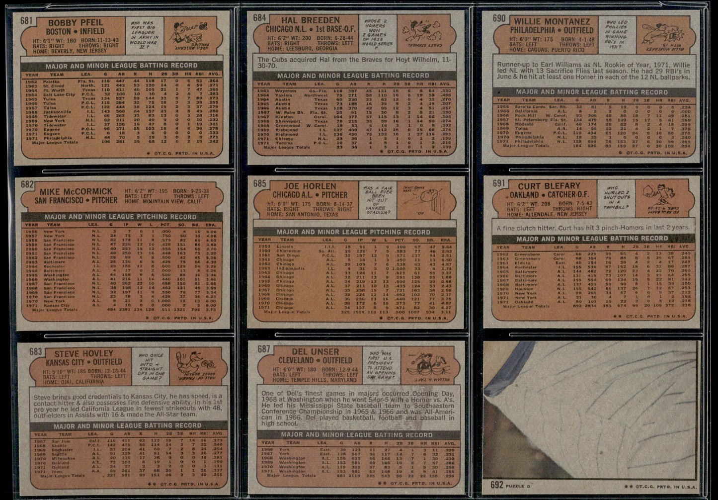 1972 Topps Baseball Complete Set - NM AVG w 74 Graded - Fisk RC Aaron Ryan Mays