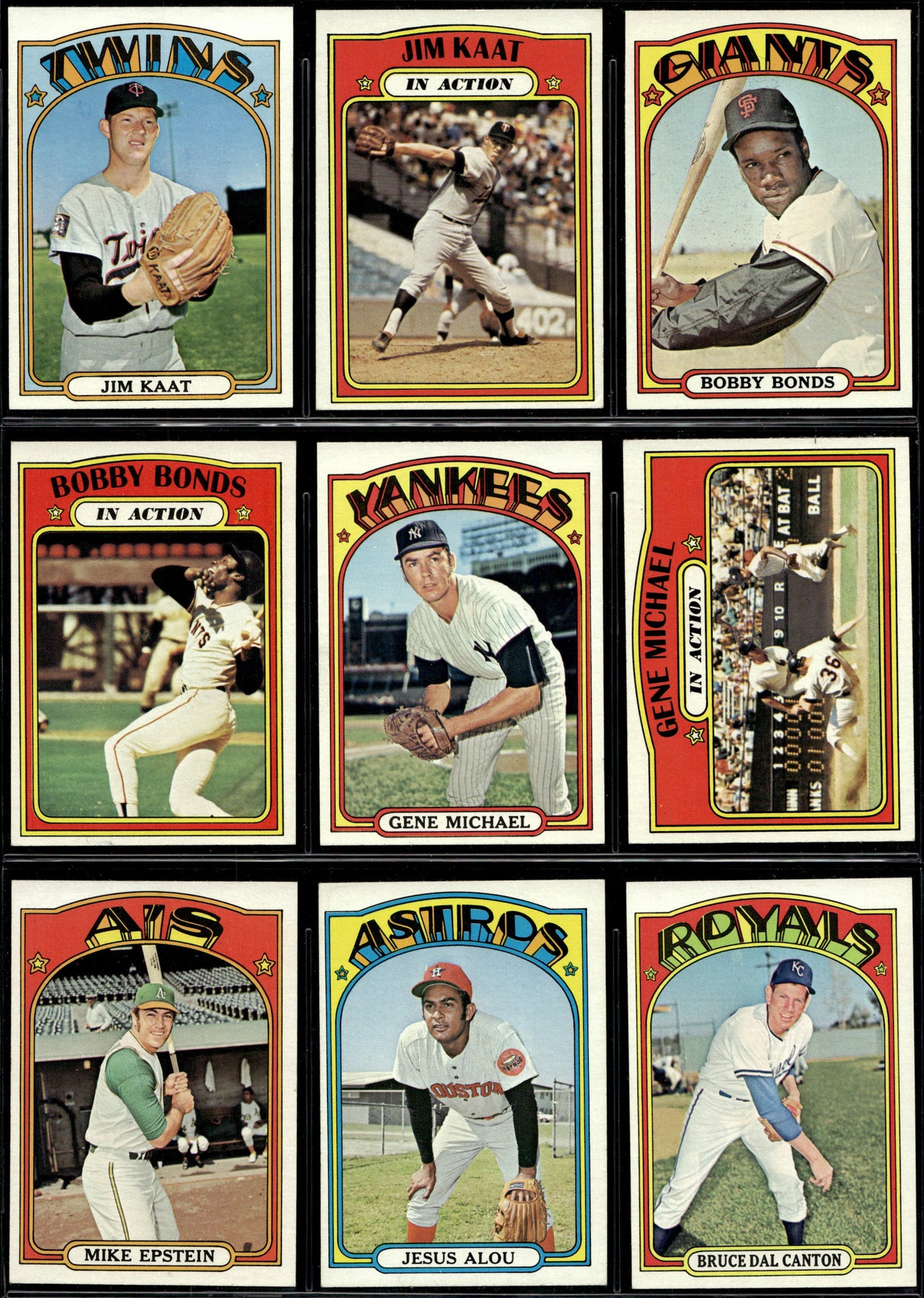1972 Topps Baseball Complete Set - NM AVG w 74 Graded - Fisk RC Aaron Ryan Mays