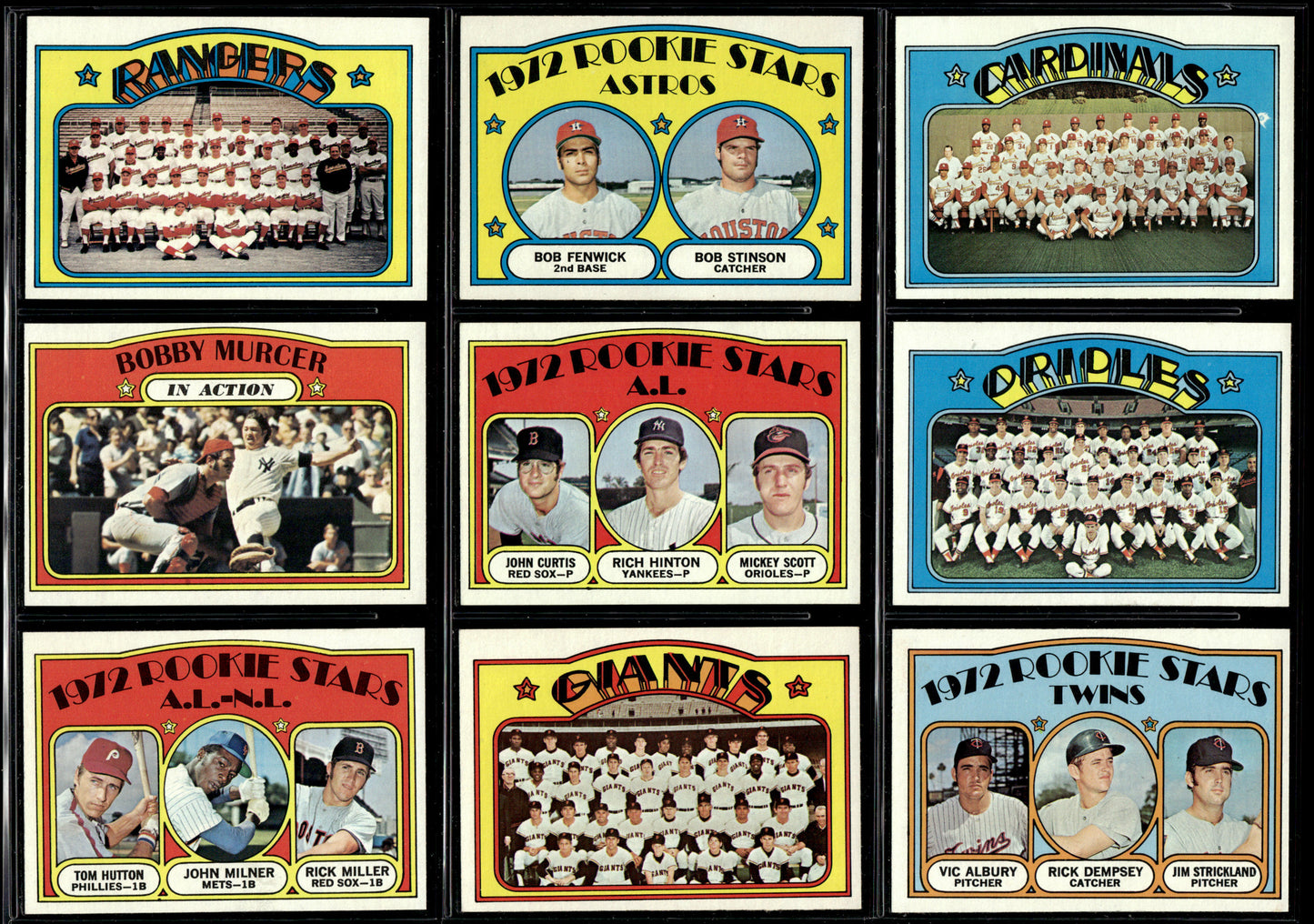 1972 Topps Baseball Complete Set - NM AVG w 74 Graded - Fisk RC Aaron Ryan Mays