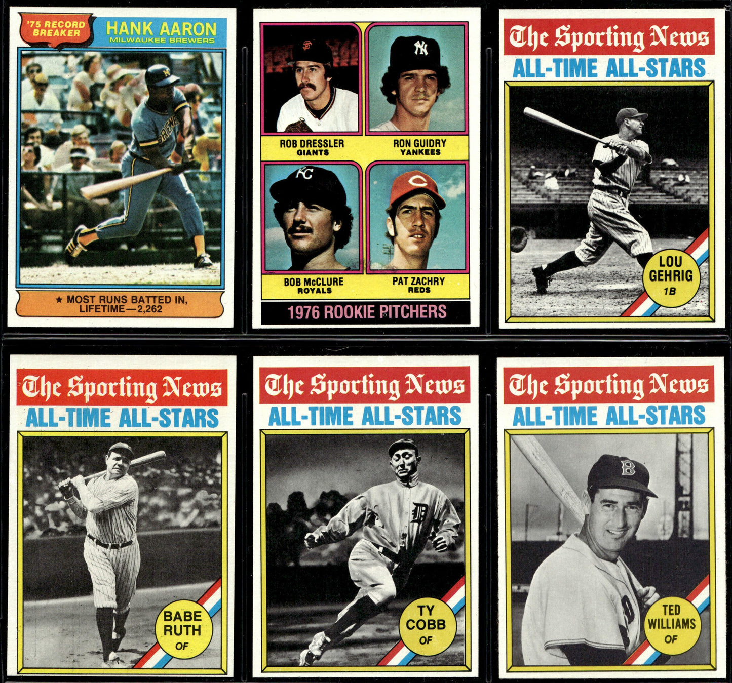 1976 Topps Baseball Complete Set - EXMT+ AVG - Eckersley RC Aaron Ryan Brett Rose