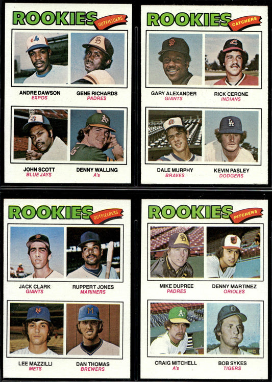 1977 Topps Baseball Complete Set - EXMT+ AVG - Dawson RC Ryan Brett Rose
