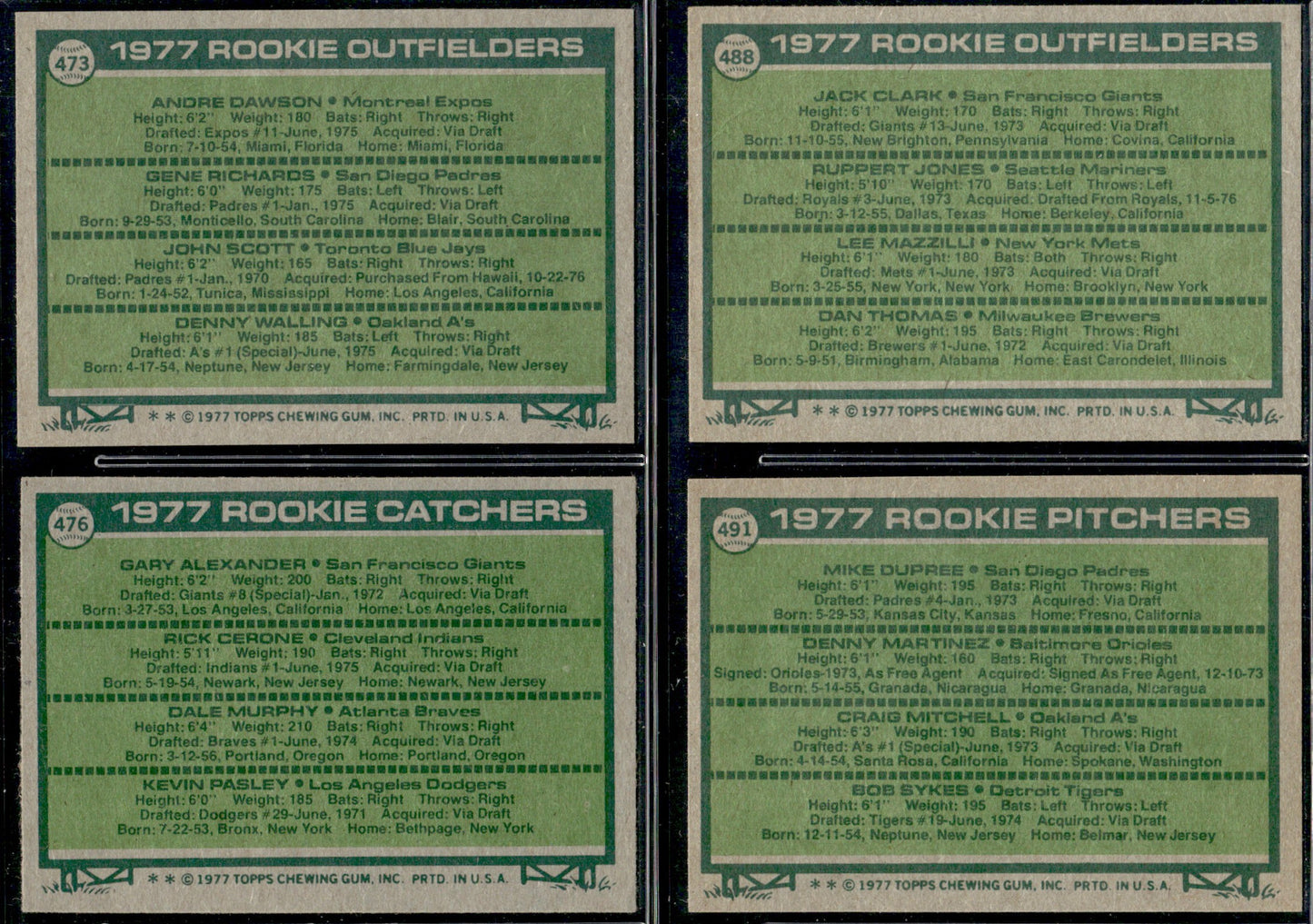 1977 Topps Baseball Complete Set - EXMT+ AVG - Dawson RC Ryan Brett Rose