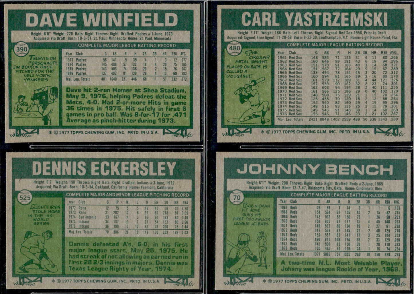1977 Topps Baseball Complete Set - EXMT+ AVG - Dawson RC Ryan Brett Rose