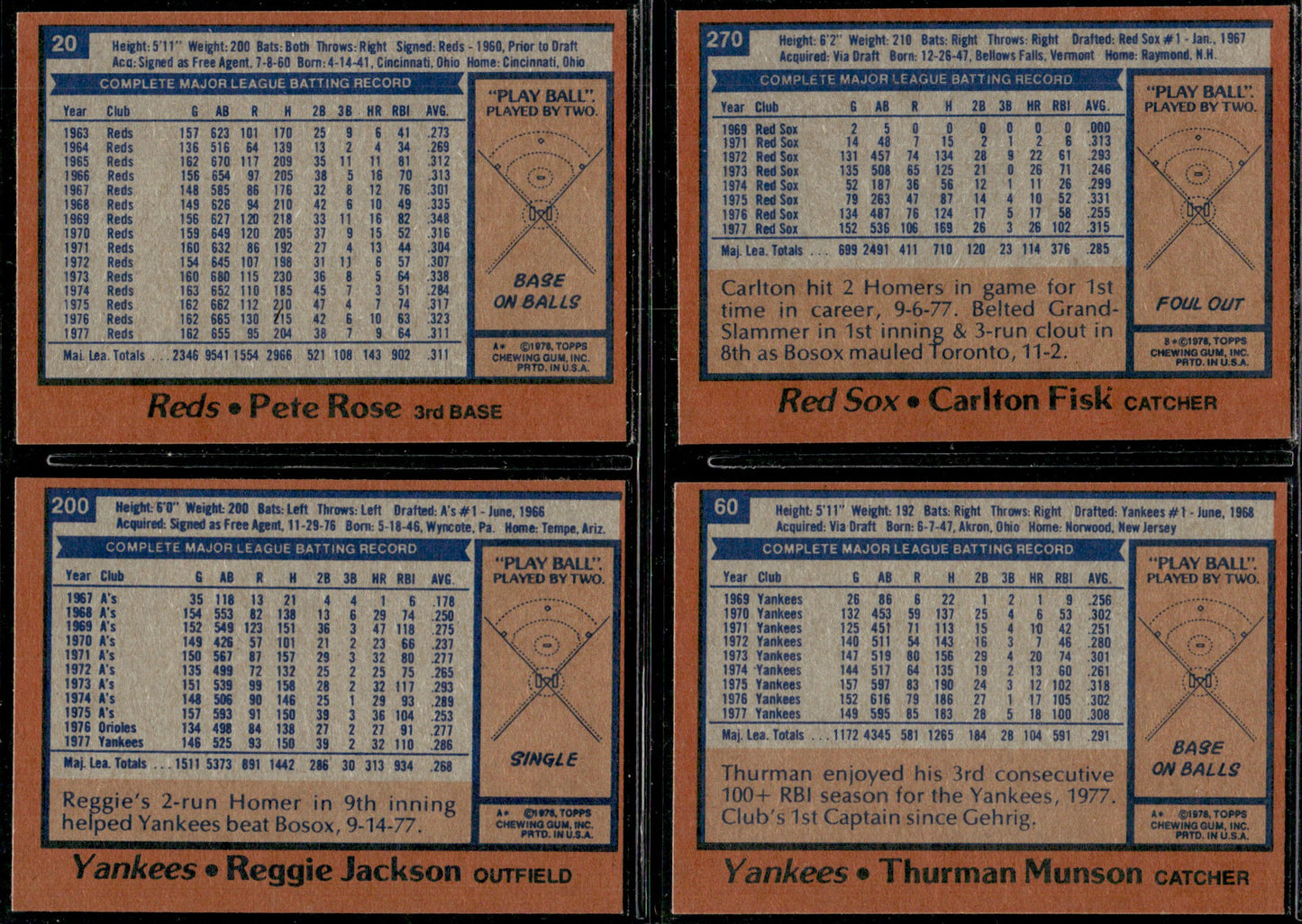 1978 Topps Baseball Complete Set Vending! - NM AVG - Murray Molitor RC Ryan