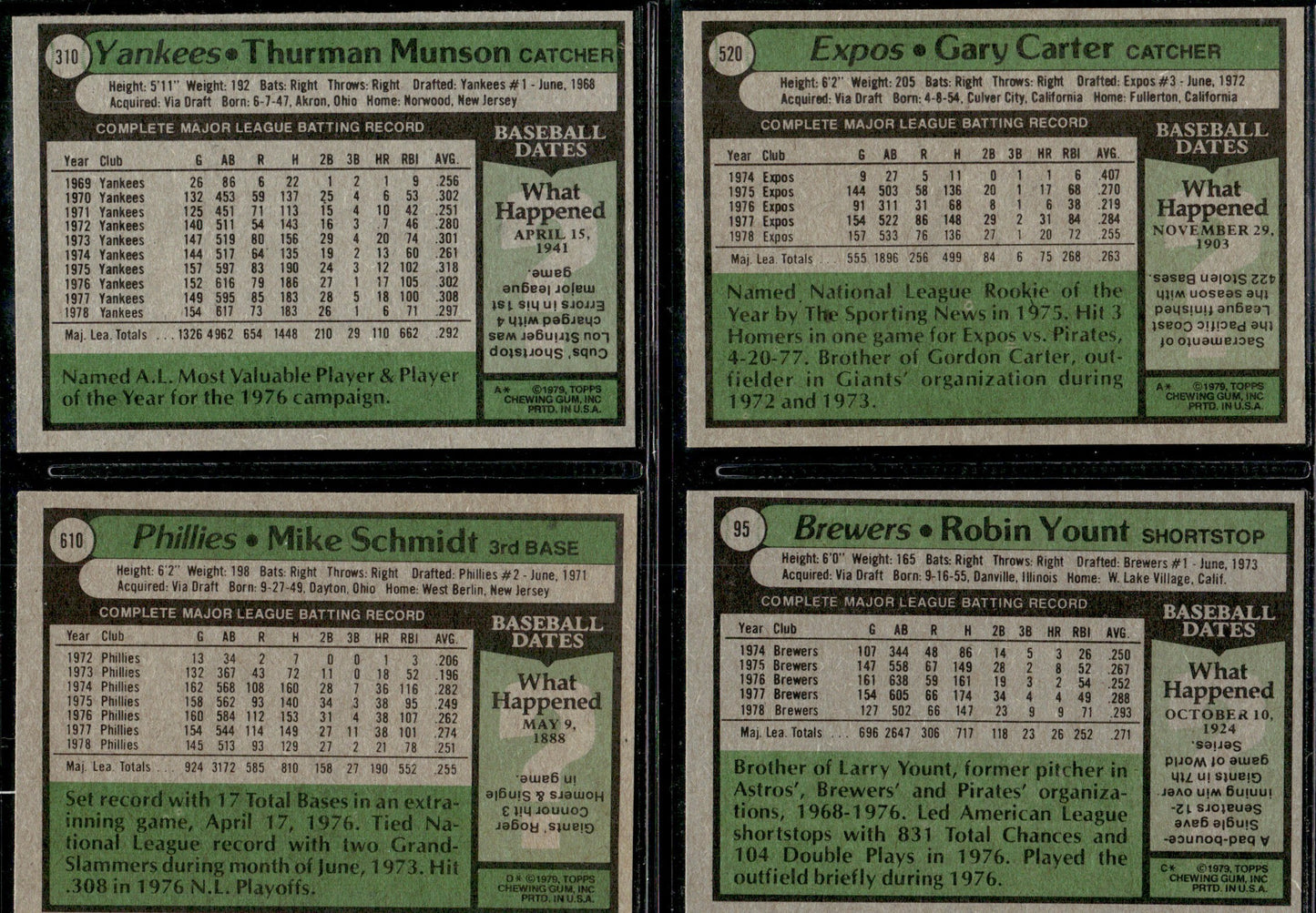 1979 Topps Baseball Complete Set Vending! - NM AVG - Smith RC Ryan