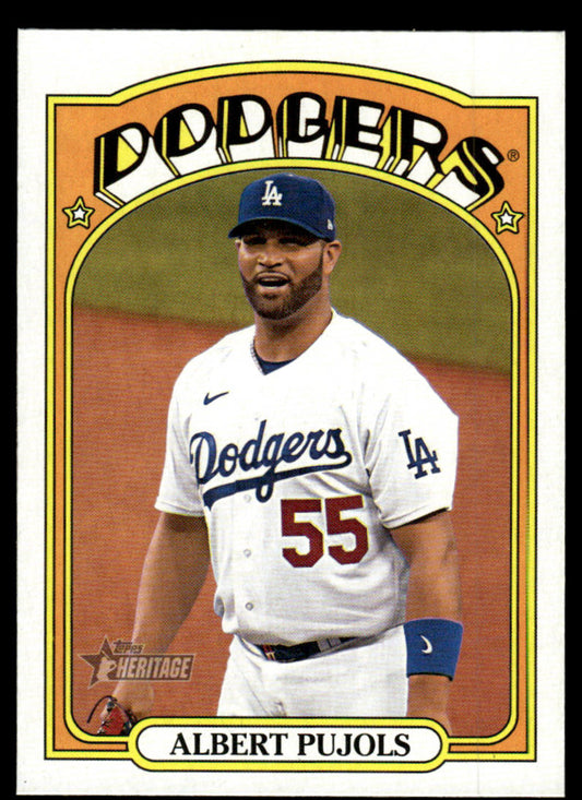 2021 Topps Heritage #189 #190 #687 - Albert Pujols - Lot of 3
