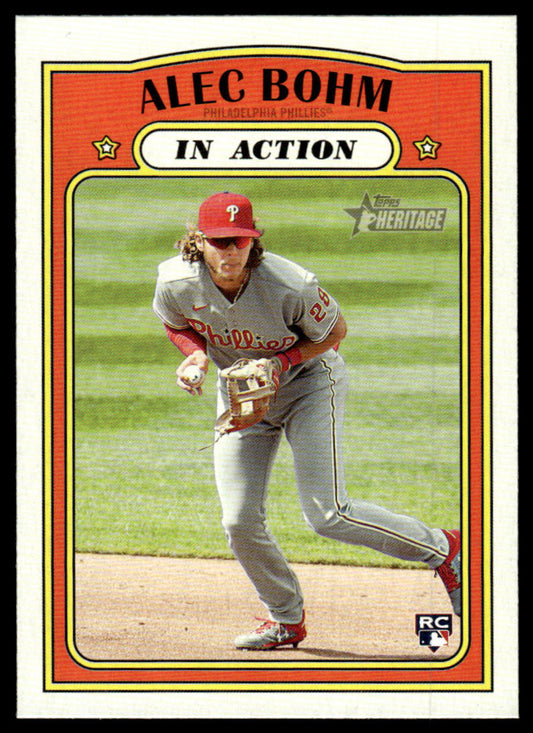 2021 Topps Heritage #11 #12 - Alec Bohm RC - Lot of 2