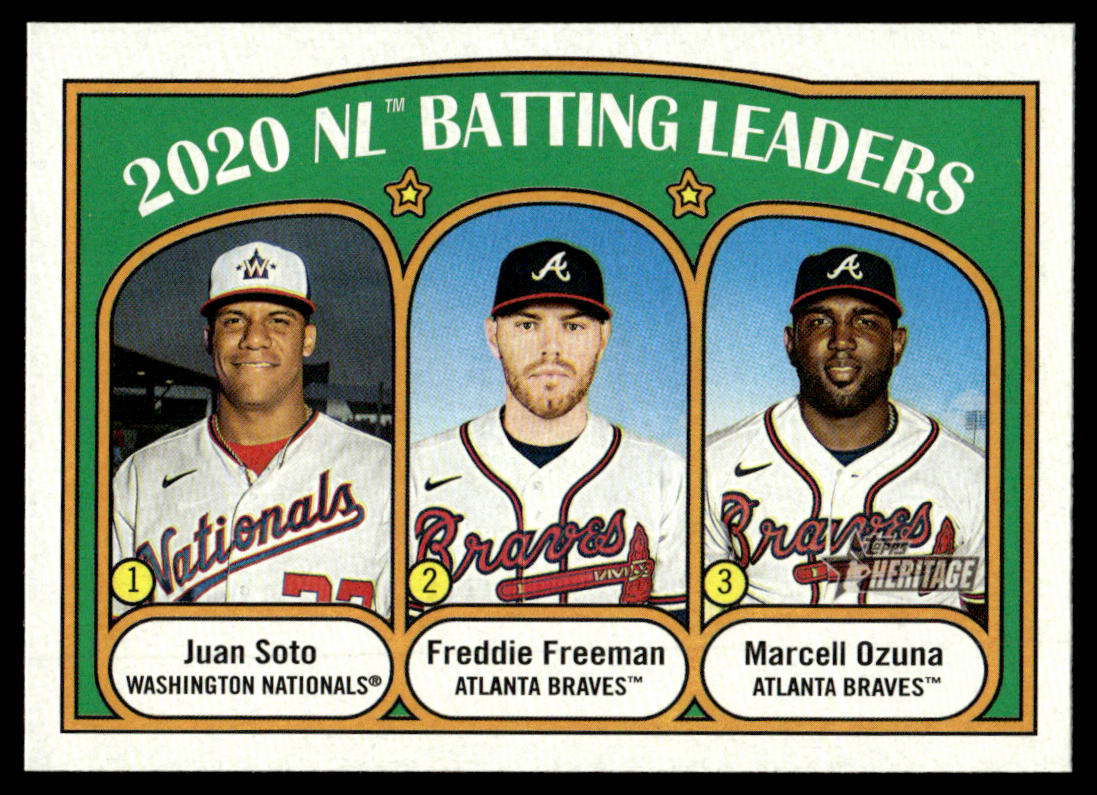 2021 Topps Heritage #39 #40 #85 #87 - Freddie Freeman - Lot of 4