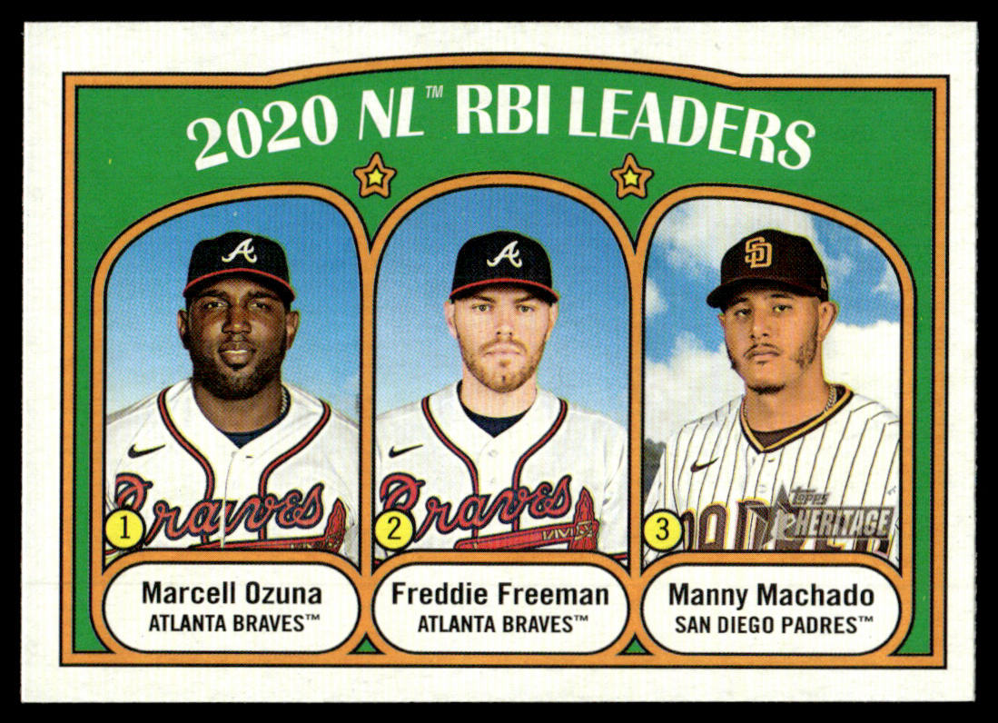 2021 Topps Heritage #39 #40 #85 #87 - Freddie Freeman - Lot of 4