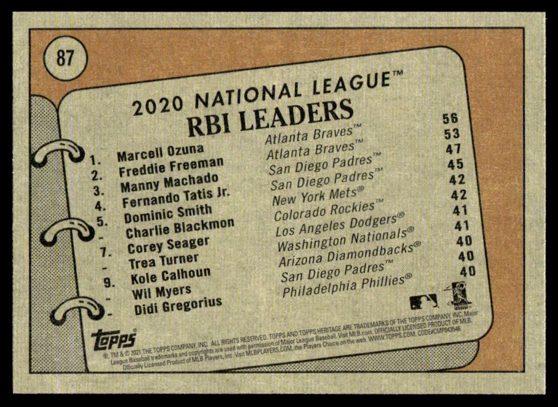 2021 Topps Heritage #39 #40 #85 #87 - Freddie Freeman - Lot of 4