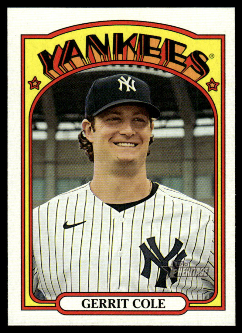 2021 Topps Heritage #94 #96 #249 #250 - Gerrit Cole - Lot of 4