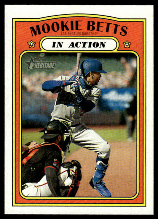2021 Topps Heritage #89 #167 #168 - Mookie Betts - Lot of 3
