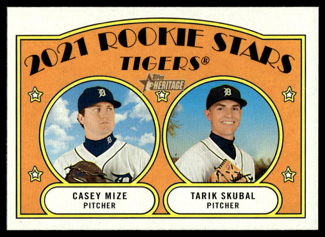 2021 Topps Heritage Baseball #253 - Tarik Skubal RC
