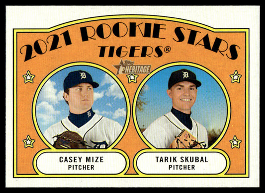 2021 Topps Heritage Baseball #253 - Tarik Skubal RC