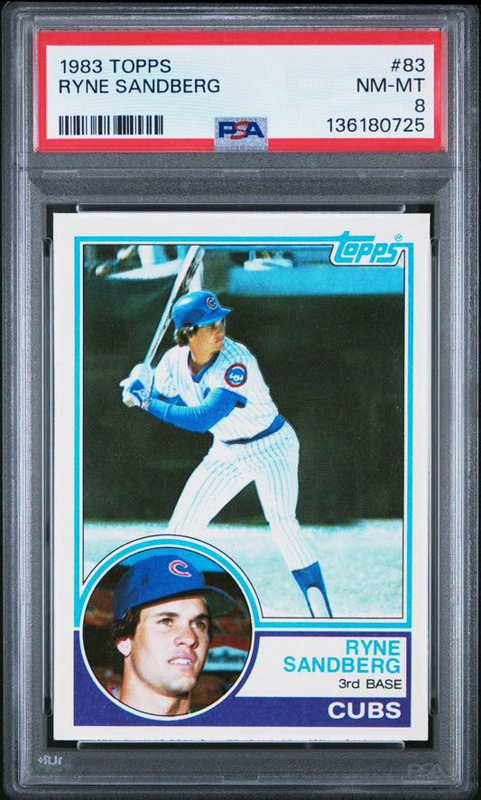 1983 Topps Baseball Complete Set Vending! - Sandberg Gwynn Boggs RC PSA 8