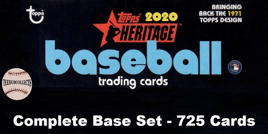 2020 Topps Heritage Baseball Complete Base Set - 725 cards