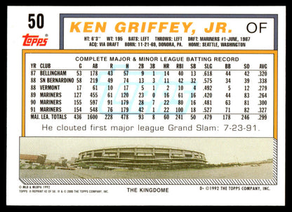 2001 Topps Baseball Through the Years Reprints #42 - Ken Griffey, Jr.
