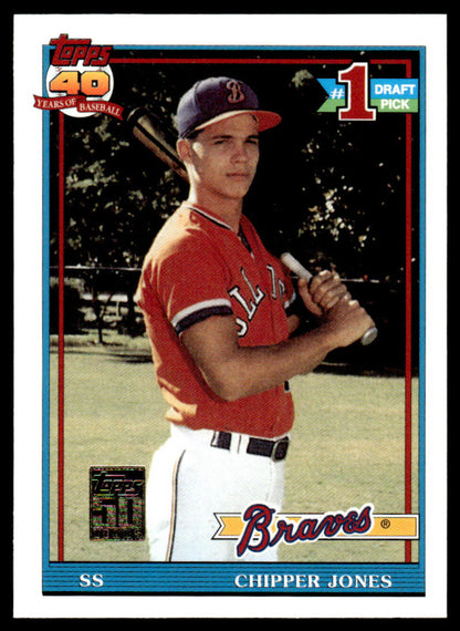 2001 Topps Baseball Through the Years Reprints #47 - Chipper Jones