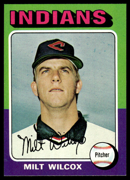 1975 Topps Baseball #14 - Milt Wilcox - NM