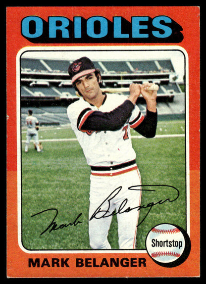 1975 Topps Baseball #74 - Mark Belanger - EXMT