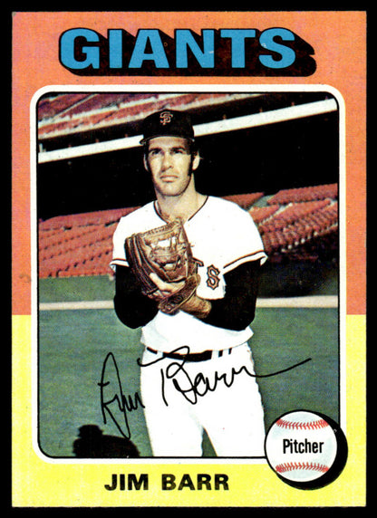 1975 Topps Baseball #107 - Jim Barr - NM