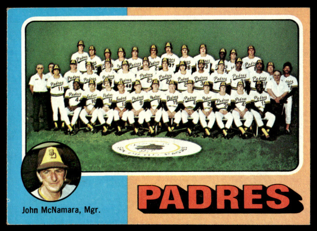 1975 Topps Baseball #146 - San Diego Padres / John McNamara - EXMT