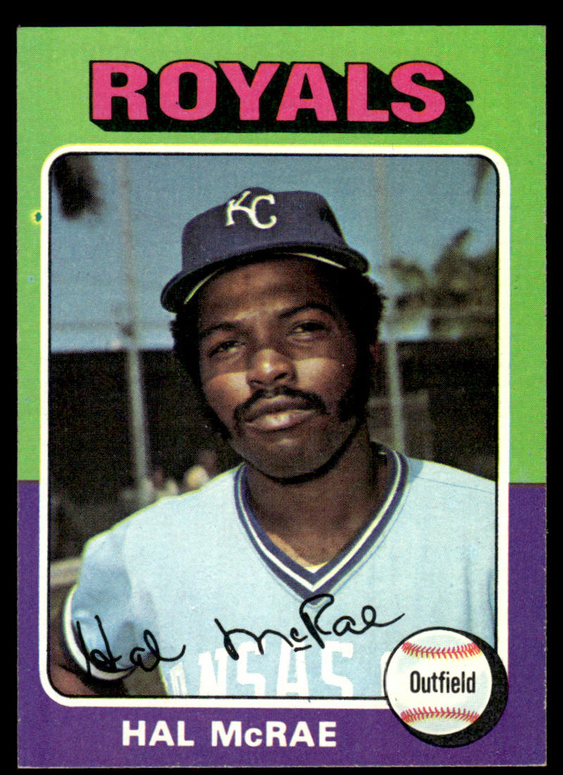 1975 Topps Baseball #268 - Hal McRae - NM