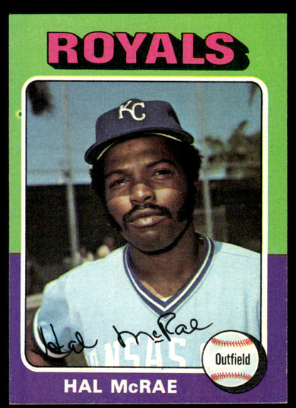 1975 Topps Baseball #268 - Hal McRae - NM
