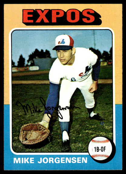 1975 Topps Baseball #286 - Mike Jorgensen - NM
