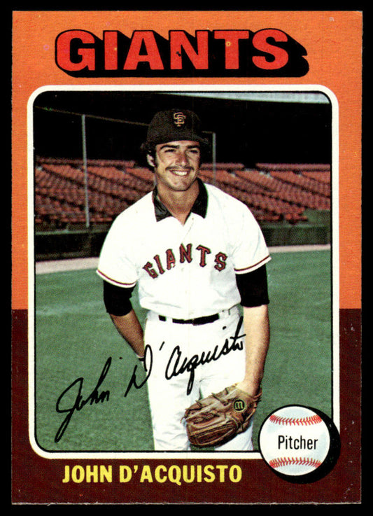 1975 Topps Baseball #372 - John D'Acquisto - NM