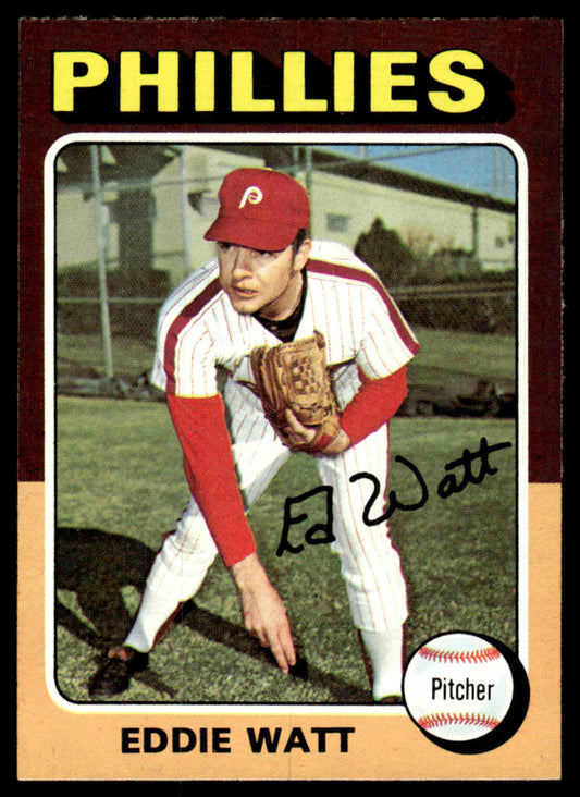 1975 Topps Baseball #374 - Eddie Watt - NM