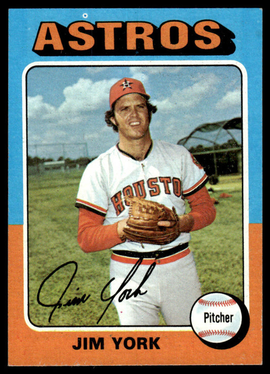 1975 Topps Baseball #383 - Jim York - NM