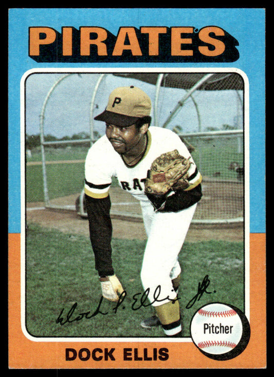 1975 Topps Baseball #385 - Dock Ellis - NM