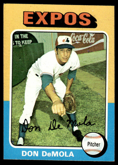 1975 Topps Baseball #391 - Don DeMola RC - NM