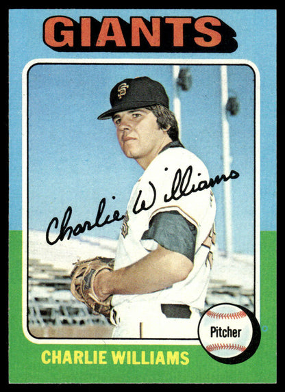 1975 Topps Baseball #449 - Charlie Williams - NM