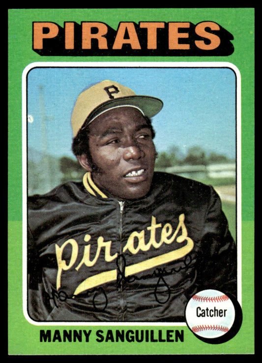 1975 Topps Baseball #515 - Manny Sanguillen - NMMT