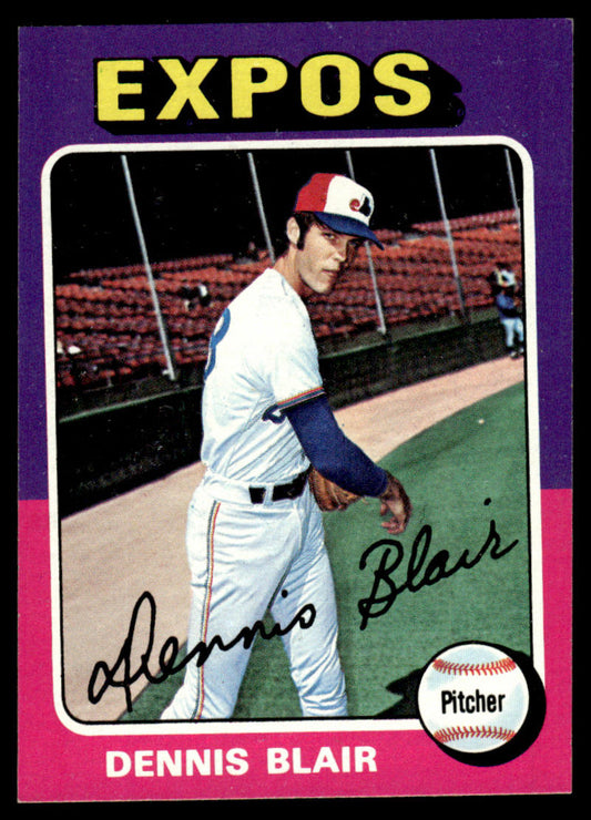 1975 Topps Baseball #521 - Dennis Blair RC - NMMT