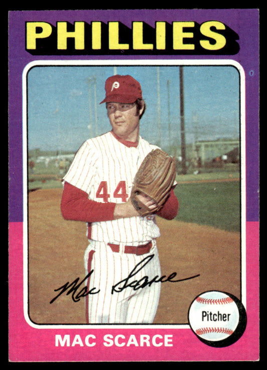 1975 Topps Baseball #527 - Mac Scarce - NM