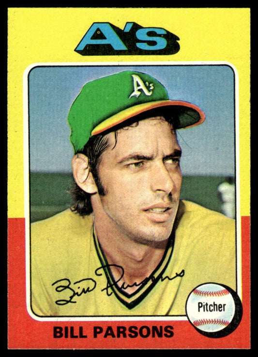 1975 Topps Baseball #613 - Bill Parsons - NM
